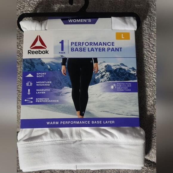 Reebok Women's Base Layer Pant, 1 Pack, Size L - Picture 1 of 6